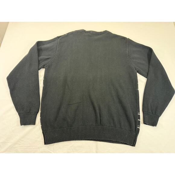 Oscar de la Renta Cotton Men’s XL Sweater Plaid Y2K Vintage Excellent Condition - Picture 2 of 6